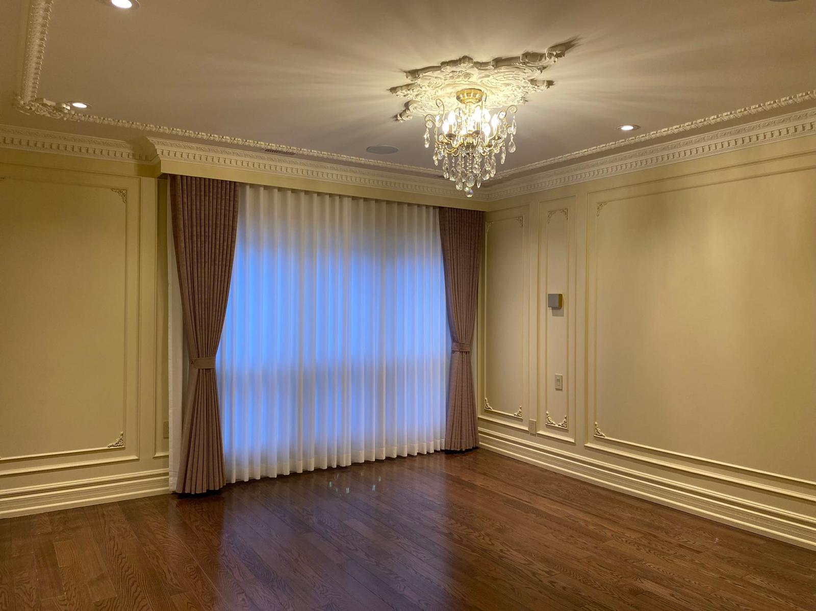 Blackout roller shades in a Barrie family home bedroom