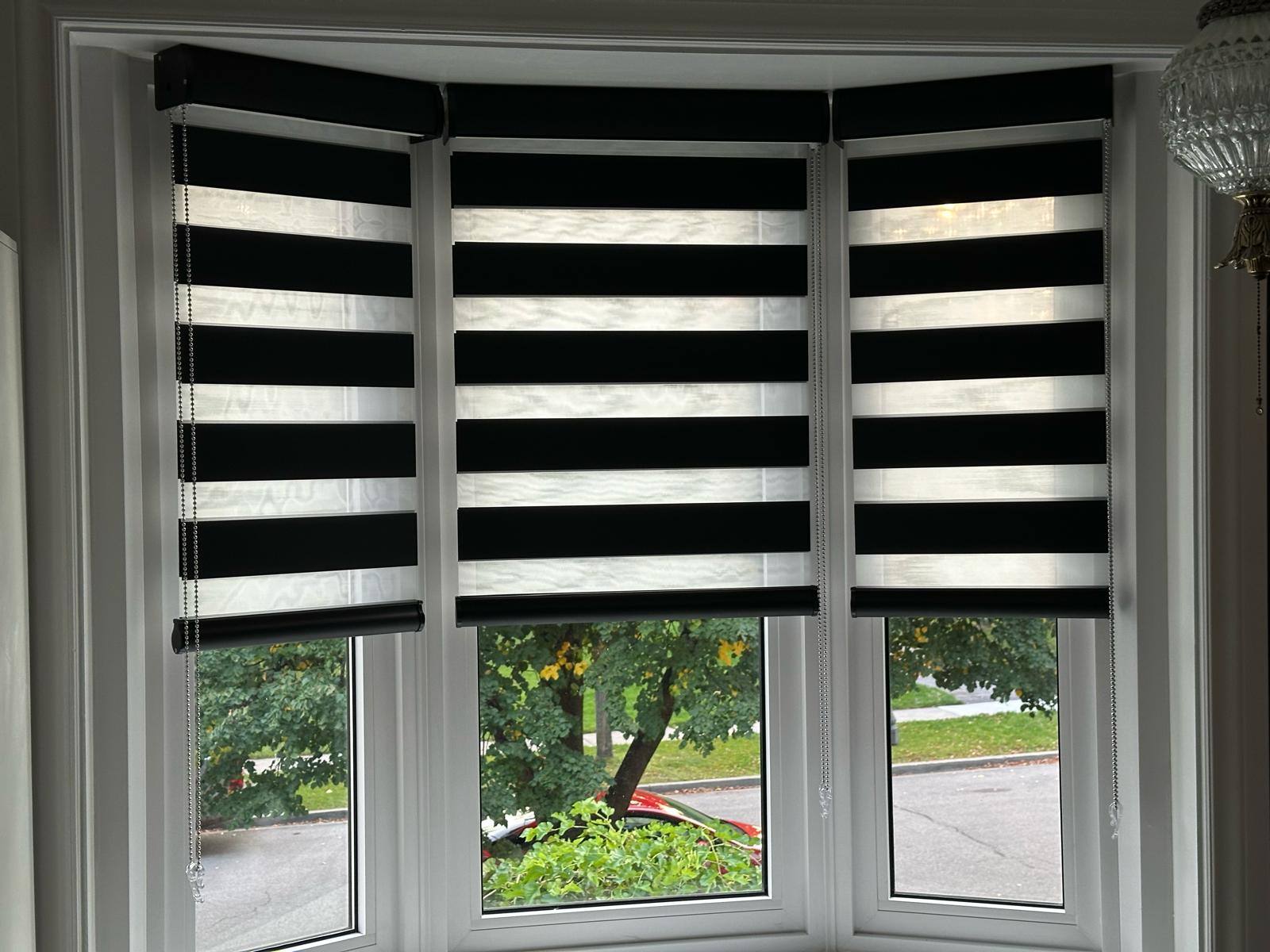 Solar shades installed in an Innis-Shore townhome Barrie